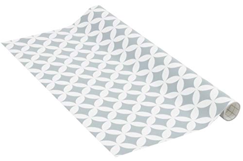 Venilia Klebefolie adhesiva Monica grey decorativa, muebles, papel pintado, lámina autoadhesiva, PVC, sin ftalatos, 1,5m, 54767, 45 cm x 1,5 m