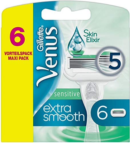 VENUS Sensitive Extra Smooth Hojas de Afeitar, 60 g, 6 unidades