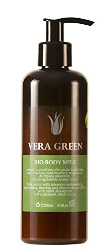 Vera Green Bio Body Milk Crema de Aloe Vera Corporal de Uso Diario 100% Biológica 250 ml
