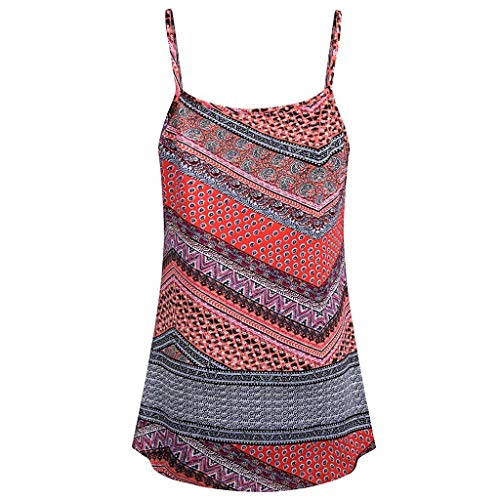 Verano Camisetas De Mujer Yesmile Blusa Holgada Asimétrica Ocasional Sin Mangas de Las Mujeres de La Blusa Floja Sin Mangas de Las Mujeres (Multicolor, M)