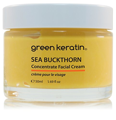 Verde queratina mar Buckthorn en crema para la cara
