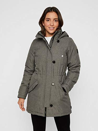 Vero Moda Vmexcursion Expedition Aw193/4parka Noos Abrigo, Gris (Medium Grey Melange Medium Grey Melange), 40 (Talla del fabricante: Medium) para Mujer