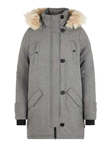 Vero Moda Vmexcursion Expedition Aw193/4parka Noos Abrigo, Gris (Medium Grey Melange Medium Grey Melange), 40 (Talla del fabricante: Medium) para Mujer