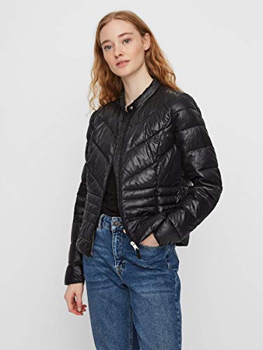 Vero Moda Vmsorayasiv Short Jacket Boos Chaqueta, Negro (Black Black), Small para Mujer