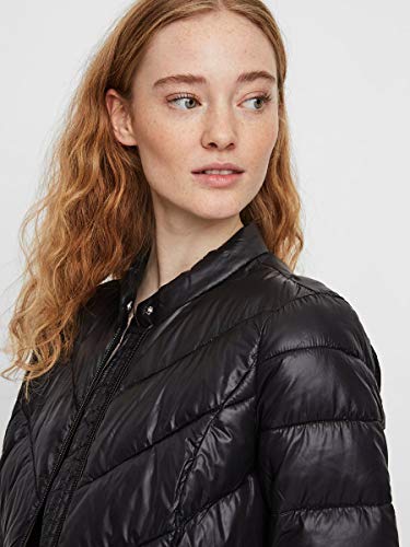 Vero Moda Vmsorayasiv Short Jacket Boos Chaqueta, Negro (Black Black), Small para Mujer