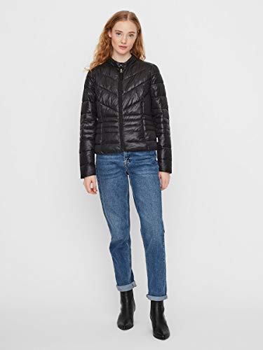 Vero Moda Vmsorayasiv Short Jacket Boos Chaqueta, Negro (Black Black), Small para Mujer