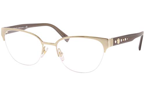 Versace 0VE1255B Monturas de gafas, Pale Gold, 52 para Mujer