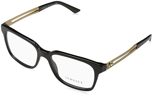 Versace 0Ve3218, Monturas de Gafas para Hombre, Black, 53