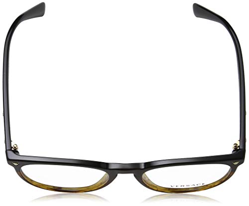 Versace 0VE3257 Monturas de gafas, Black/Havana, 53 Unisex