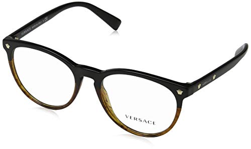 Versace 0VE3257 Monturas de gafas, Black/Havana, 53 Unisex