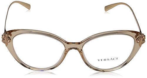 Versace 0VE3262B Monturas de gafas, Transparente Brown, 54 para Mujer