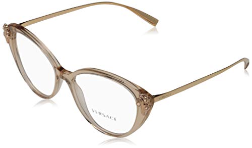 Versace 0VE3262B Monturas de gafas, Transparente Brown, 54 para Mujer