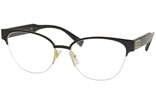 Versace Gafas de Vista 90S VINTAGE LOGO VE 1265 Black 53/17/140 mujer