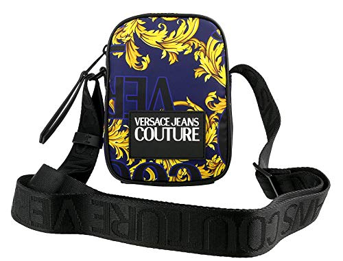 Versace Jeans Couture Accessories Baroque Print Small Cross Body Bag One Size NAVY