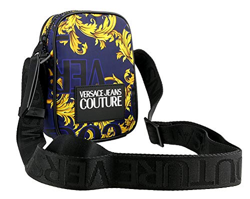 Versace Jeans Couture Accessories Baroque Print Small Cross Body Bag One Size NAVY