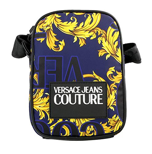 Versace Jeans Couture Accessories Baroque Print Small Cross Body Bag One Size NAVY