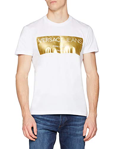 Versace Jeans Man T-Shirt Camiseta de Tirantes, Blanco (Bianco Ottico E003), XX-Large para Hombre