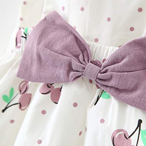 Vestido Bebé Niña Elegante - Falda Corta de Niña Sin Manga + Sombrero de Sol con Lazo Conjunto de 2 Piezas - Vestido Bebés Playa para Cumpleaños, Vacaciones