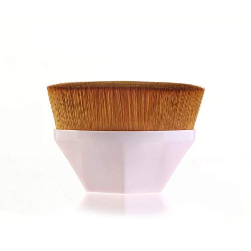 VFJLR 1Pcs Recién llegado Cepillo de base BB Cream Pinceles de maquillaje Pincel de polvo suelto Kit plano Pincel Maquiagem Pinceles de maquillaje Rosa