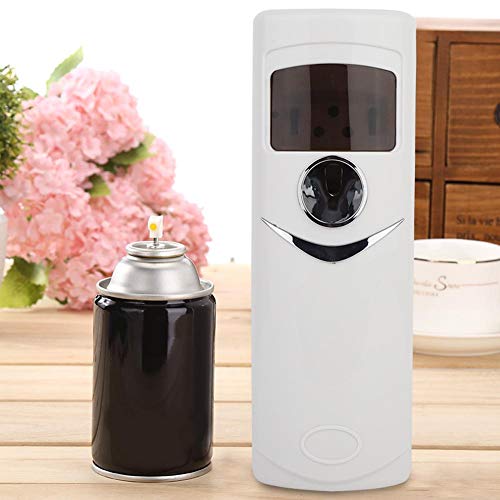 ViaGasaFamido Plástico Ambientador Dispensador Eléctrico Automático Sin Aerosol Aroma Más Fresco Difusor Pantalla Montada En La Pantalla LCD Kit De Pulverización para Inodoros Cocina Y áreas Públicas