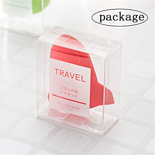 Viajar Cepillo de dientes Cabeza Cubrir,Silicona Antibacteriano Cepillo de dientes Proteger Estuche (juego de 4)