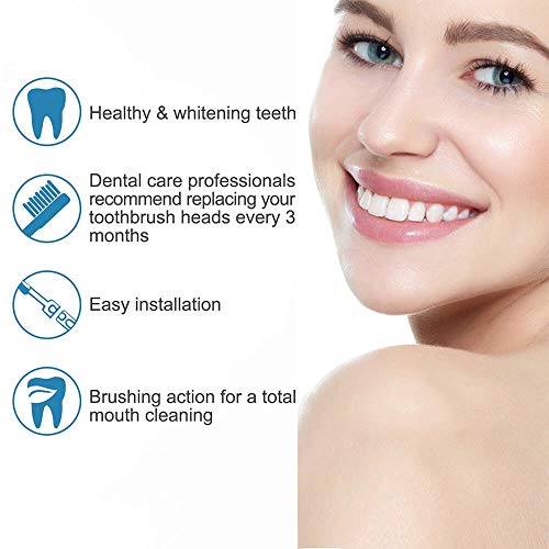 Vibeey 16 Recambios Cepillo para Braun Oral B, 4 Tipos de Cabezales de Cepillo de Dientes: 4 Cross, 4 Precision, 4 Floss y 4 3D White,Cabezales de Cepillo para Cepillos de Dientes Eléctricos Oral B