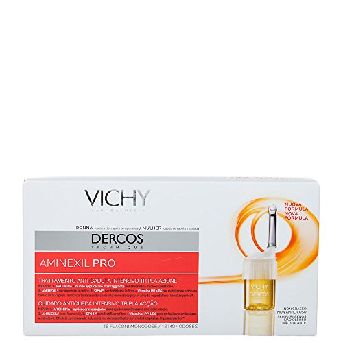 Vichy – Aminexil Pro tratamiento Anticaída Triple Acción para mujer. 18 botes monodosis