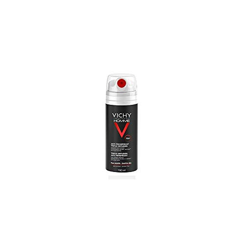 VICHY HOMME Desodorante Spray Antitranspirante Triple Difusión 72 horas 150 ml