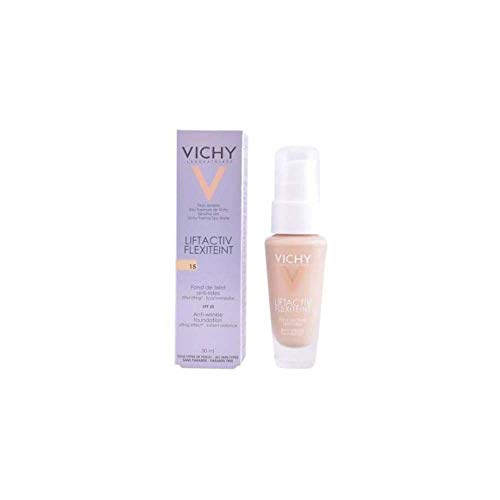 Vichy Liftactiv Flexiteint - Fondo maquillaje anti arrugas SPF20, color 15 Tres Clair Opal, 30ml