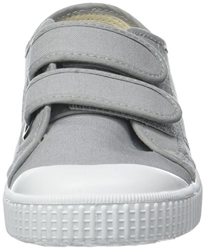 Victoria Basket Lona Dos Velcros, Zapatillas Unisex Niños, Gris (Zinc), 21 EU