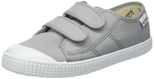 Victoria Basket Lona Dos Velcros, Zapatillas Unisex Niños, Gris (Zinc), 21 EU