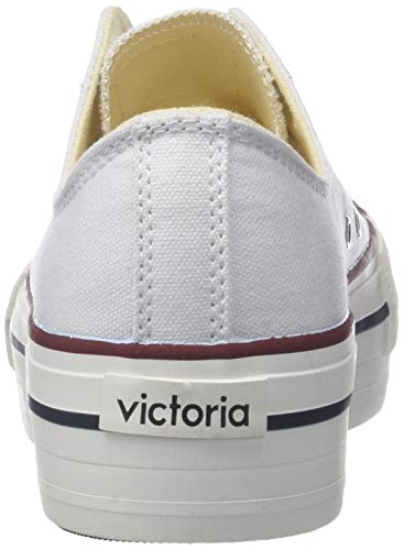 Victoria Basket Lona Plataforma Autoclave, Zapatillas para Mujer, Blanco (Blanco 20), 37 EU