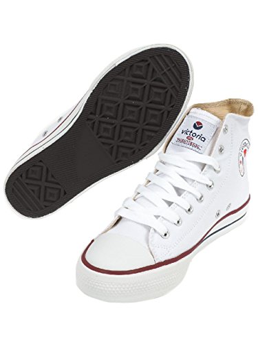 Victoria Botin Basket Autoclave, Zapatillas Altas para Mujer, Blanco, 38 EU