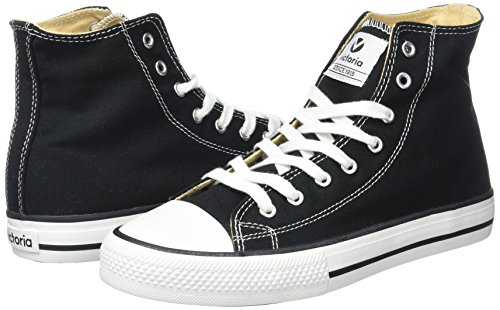 Victoria Botin Basket Autoclave, Zapatillas Altas Unisex Adulto, Noir Negro 10, 39 EU
