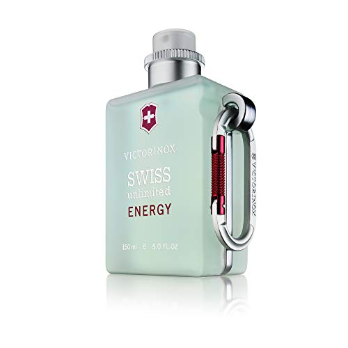 Victorinox Swiss Unlimited Energy 150 ml colonia Hombres - Colonias (Hombres, 150 ml, Envase no recargable, Toronja, Grapefruit, Mint leaf, Violet leaf, Lavanda, Nuez moscada)