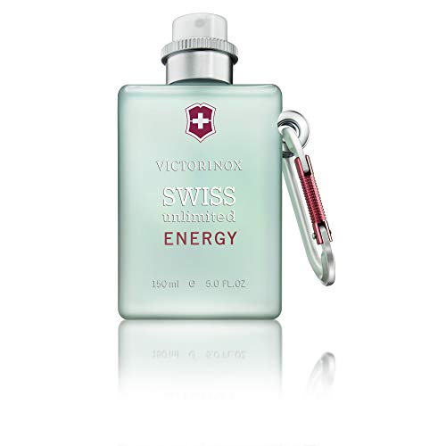 Victorinox Swiss Unlimited Energy 150 ml colonia Hombres - Colonias (Hombres, 150 ml, Envase no recargable, Toronja, Grapefruit, Mint leaf, Violet leaf, Lavanda, Nuez moscada)