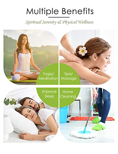 VicTsing 6*10ml Aceites Esenciales para Difusor,100% Puro Natural Set de Regalo de Perfume de Aceites,-Naranja Dulce, Lavanda, Arbol de Té, Hierba de Limón, Eucalipto y Menta,etc.Morado