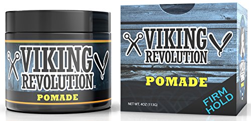 Viking Revolution Pomada para Cabello de Hombre- Estiliza y arregla tu cabello - Sujeción fuerte y firme,brillo intenso para el peinado de los hombres - para el cuidado masculino a base de agua