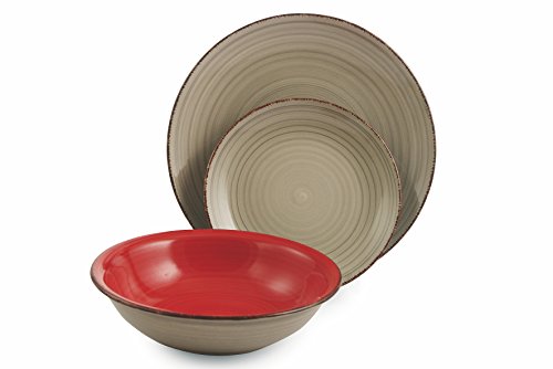Villa D’este Home 2407776 - Plato (Plato de Cena, Alrededor, Cerámica, Multi, 27 cm, 55 mm)