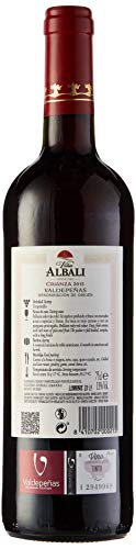 Viña Albali Crianza Tinto D.O. Valdepeñas Vino - Paquete de 6 x 750 ml - Total: 4500 ml