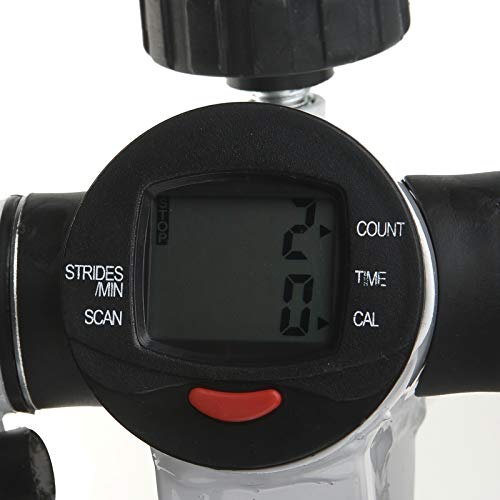 Vinteky Stepper 2 en 1 Cuerdas de Resistencia - Escaladora y Swing Stepper para Usuarios Principiantes y Avanzados con Pantalla Multifuncional, Negro + Blanco