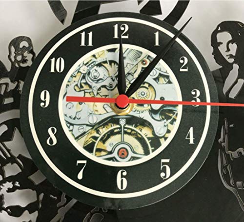 Vinyl Record Reloj de Pared Poseidon Mitología Griega Neptuno Dios Reloj de Pared Mito Grecia Sea Sea Vinyl Record Vintage Record Clock 30cm Io167