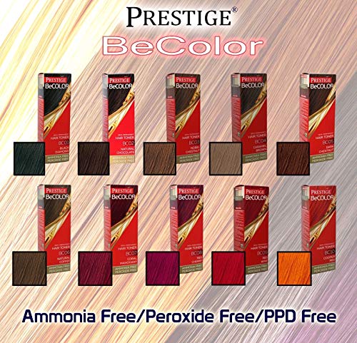 Vips Prestige - BeColor Tinte Semi Permanente Color Castaño Natural BC06, Sin Amoniaco Sin Peroxide