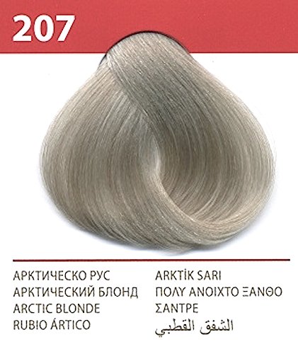 Vip’s prestige crema colorante para el cabello, color rubio ártico 207