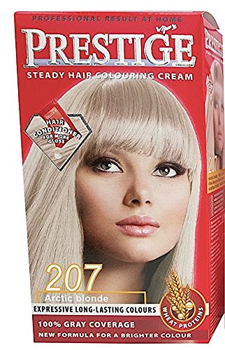 Vip’s prestige crema colorante para el cabello, color rubio ártico 207