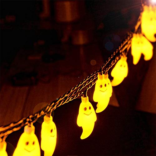 Viste Decoraciones de Halloween, 1.2M 10LED luces de cadena fantasma de Halloween decoración, luces de cadena de decoración de Halloween de miedo for Halloween decoración del partido al aire libre Cel