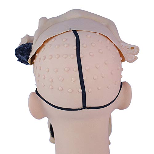 VISZC Halloween M-A ^ S-k Adultos Scary látex Sombrero, Novela de Halloween Decoración, Sombrero Prop Horror Vestuario Cabeza Escudo Cosply