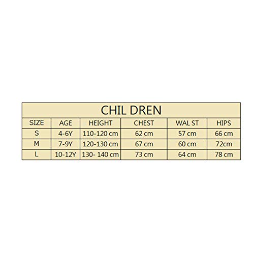 VISZC Traje de Halloween para niñas, niños Fancy Dress Party Zombi, Traje de Cosplay de los niños (4-12 años) S