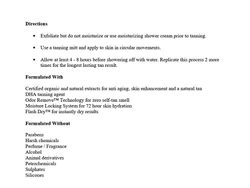 VITA LIBERATA Espuma de bronceado fenomenal 2-3 semanas oscura, 125 ml