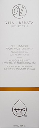 VITA LIBERATA Mascarilla Hidratante Nocturna Autobronceadora - 65 ml.